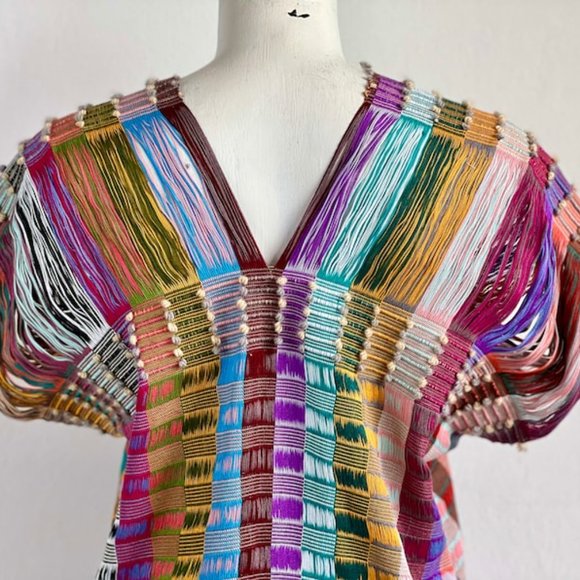 Last Chance Colorful Woven Mexican Top - Picture 8 of 8